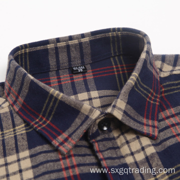 Classic 100% cotton flannel shirt in winter